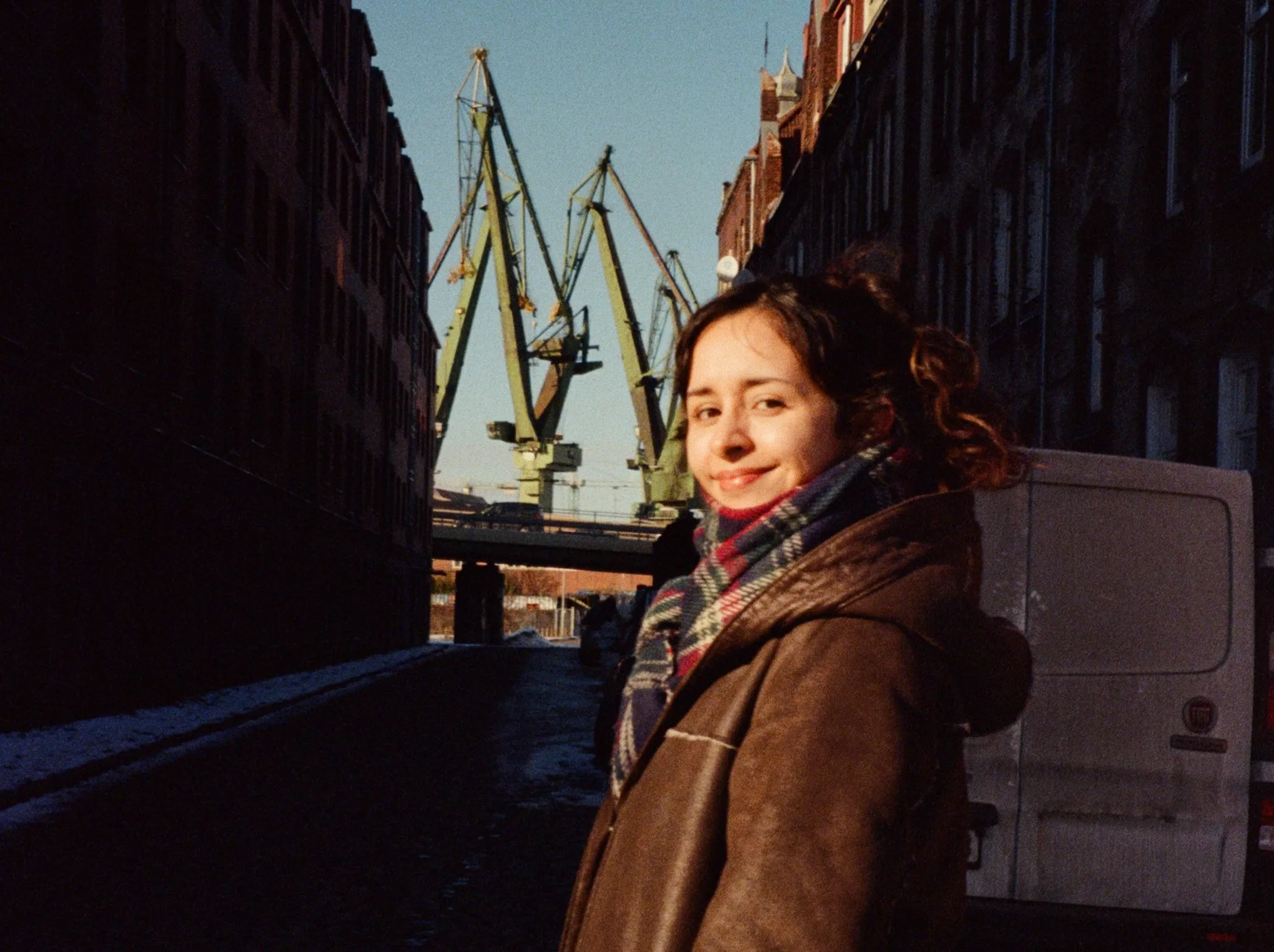 A picture of me taken in film while I was visiting Gdansk, Poland.
